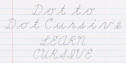 Dot To Dot Cursive font download