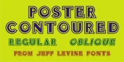 Poster Contoured JNL font download