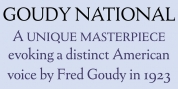 Goudy National font download
