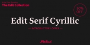 Edit Serif Cyrillic font download