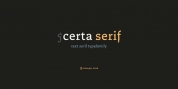 Certa Serif font download