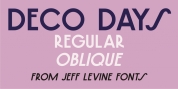 Deco Days JNL font download