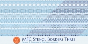 MFC Stencil Borders Three font download