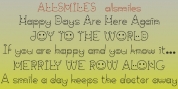 All Smiles font download