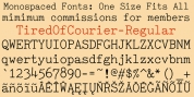TiredOfCourier font download