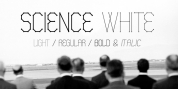 Science White font download