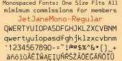 JetJaneMono font download
