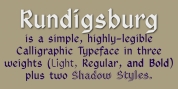 Rundigsburg font download