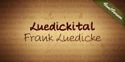 Luedickital font download