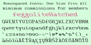 FeggoliteHatched font download