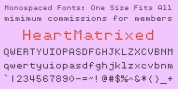 HeartMatrixed font download