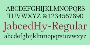 JabcedHy font download