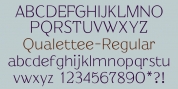 Qualettee font download