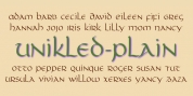 Unikled font download