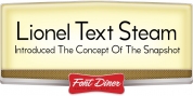 Lionel Text Steam font download