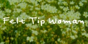 Felt Tip Woman font download