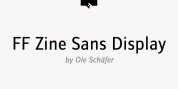 FF Zine Sans Display font download