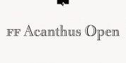 FF Acanthus Open font download