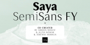 Saya SemiSans FY font download