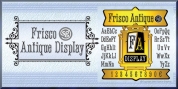 Frisco Antique Display SG font download