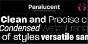 Paralucent font download