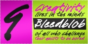 Bleedblob BTN font download