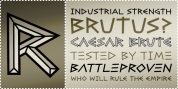 Caesar Brute BTN font download