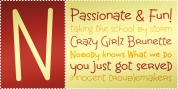 Crazy Girlz Brunette BTN font download