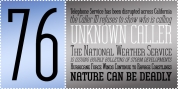 Unknown Caller BTN font download