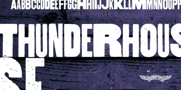 Thunderhouse font preview