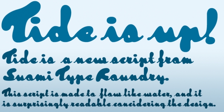 Tide font preview