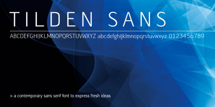 Tilden Sans font preview