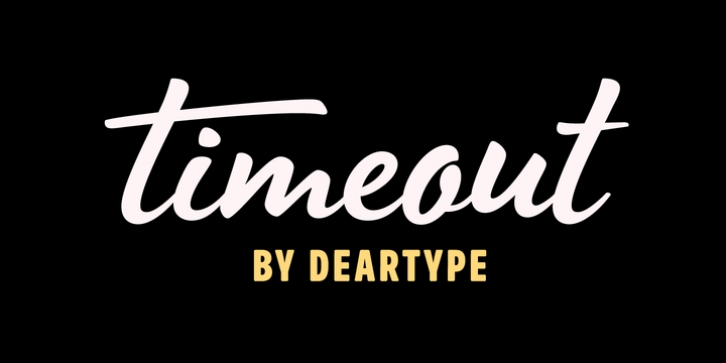 Timeout font preview