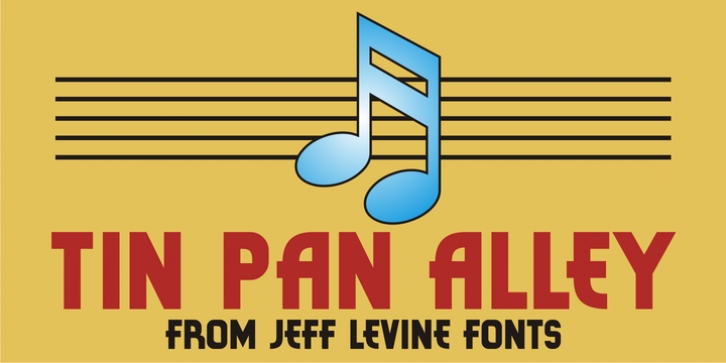 Tin Pan Alley JNL font preview