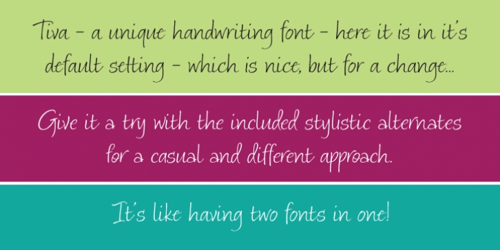 Tiva font preview