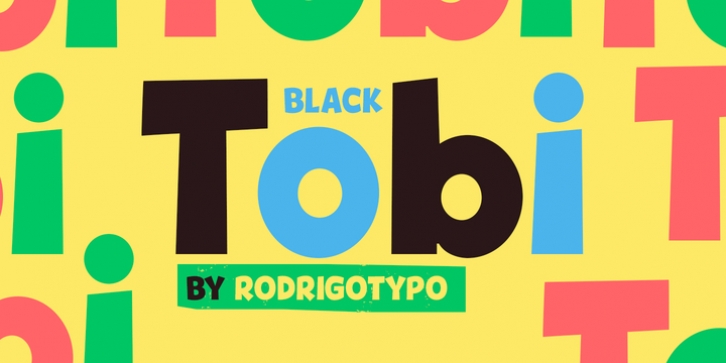 Tobi Black font preview