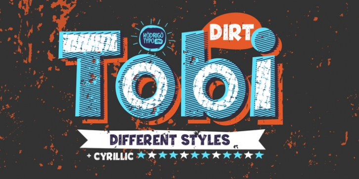 Tobi Dirt font preview