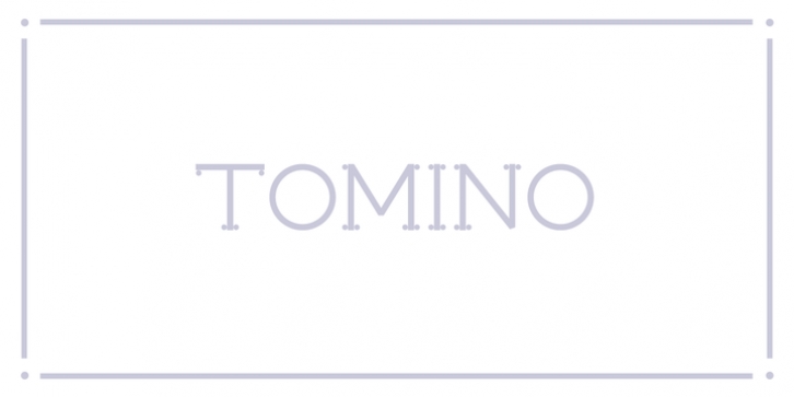 Tomino font preview