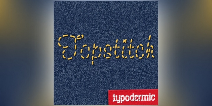 Topstitch font preview