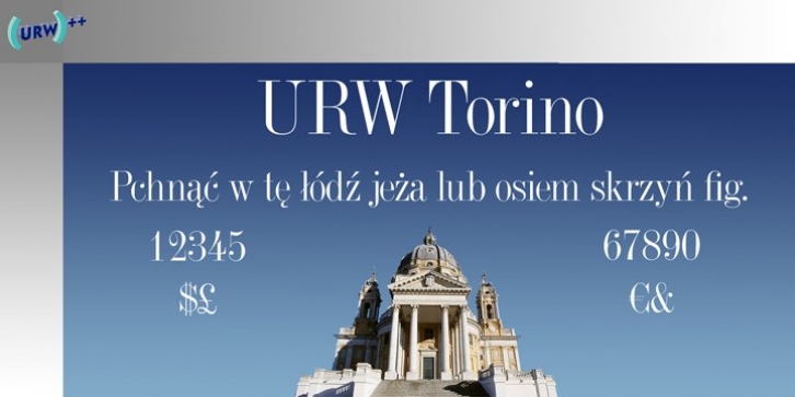 Torino font preview