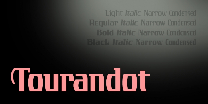 Tourandot Pro font preview
