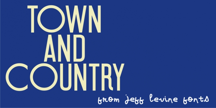 Town And Country JNL font preview