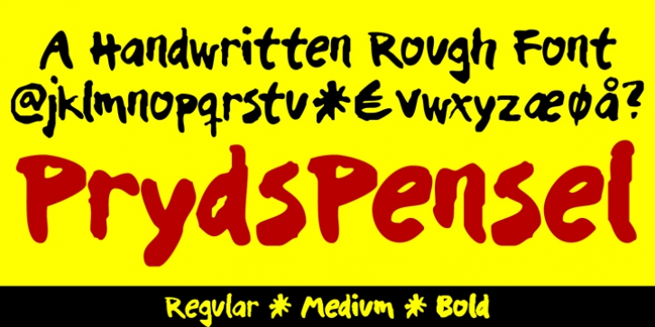 TPG PrydsPensel font preview