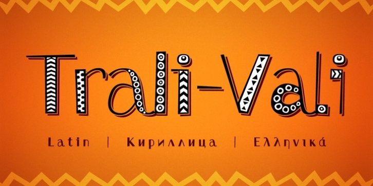 Trali-Vali font preview