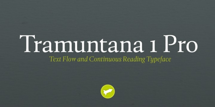 Tramuntana 1 Pro font preview