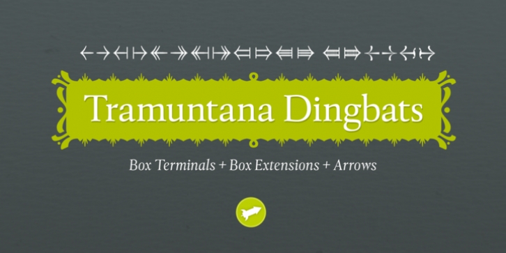 Tramuntana Dingbats font preview