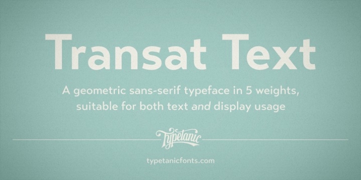 Transat Text font preview