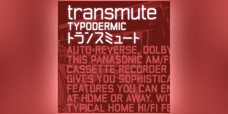 Transmute font preview