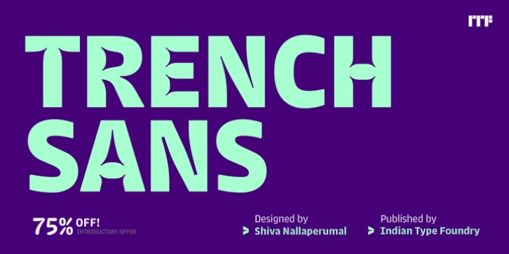 Trench Sans font preview