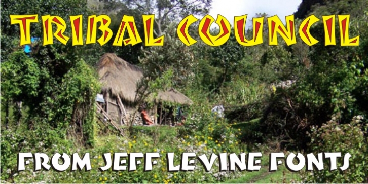 Tribal Council JNL font preview